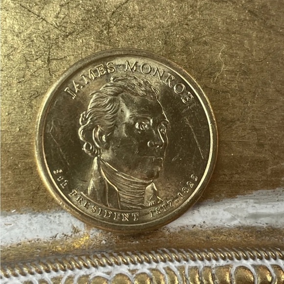 2008-D James Monroe Presidential $1 Dollar Uncirculated Coin - Picture 2 of 5